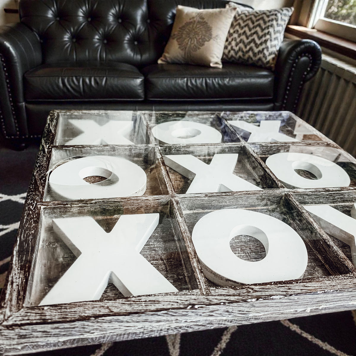 Winter farmhouse tic tac toe board decor
Year round rustic wooden XO game display
Easter decor wooden tic tac toe game farmhouse
Thanksgiving table tic tac toe game rustic wood
Summer farmhouse game board wooden XO decor