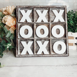 USA Made Wood Tic Tac Toe Decorative Accents