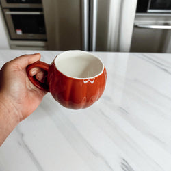 Seasonal pumpkin coffee vessels - Halloween kitchen accessories in ceramic finish