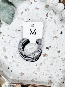 Black and Grey Hair Tie Sets FINAL SALE