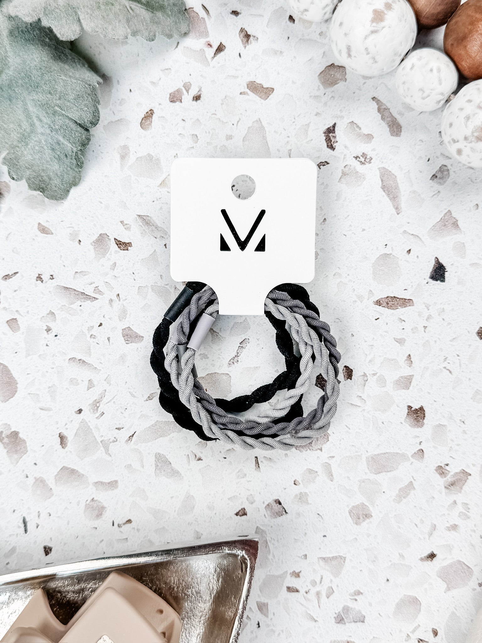 Black and Grey Hair Tie Sets FINAL SALE