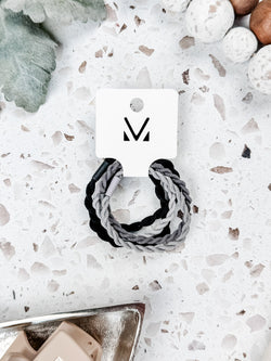 Black and Grey Hair Tie Sets FINAL SALE