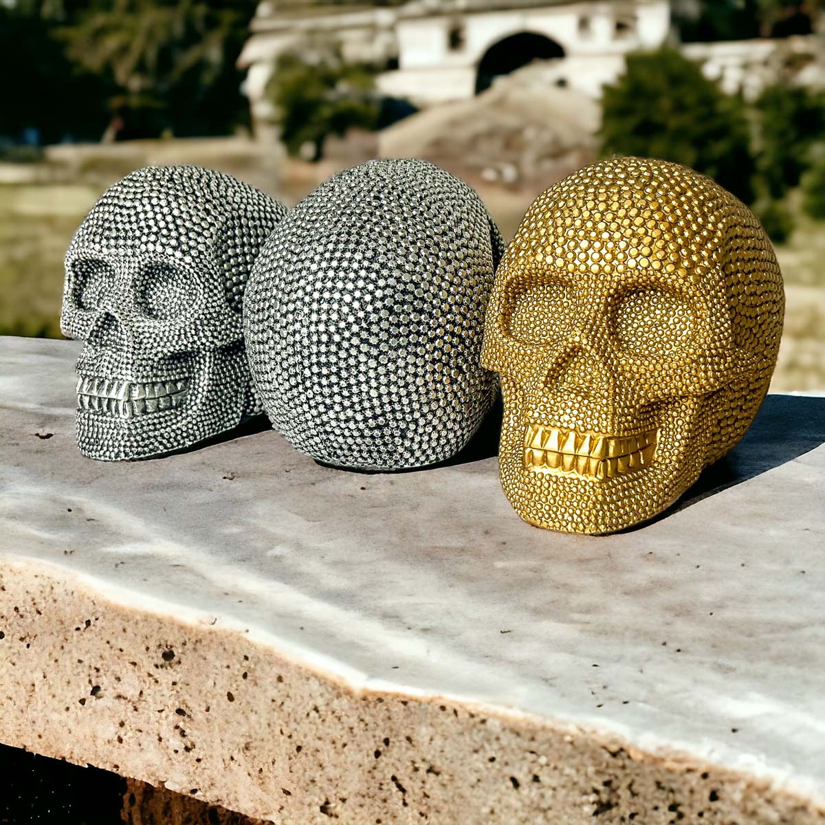 Halloween decor with skeleton Halloween and fall decorations and decor Halloween Decor cute
glam skull table decor
high end spooky decor
gothic glam centerpiece
silver skull for halloween
gold skull for halloween
stylish skull decor
modern spooky decor
cozy gothic decor
luxury gothic halloween aesthetic
decorative skull for coffee table
spooky glam tabletop decor