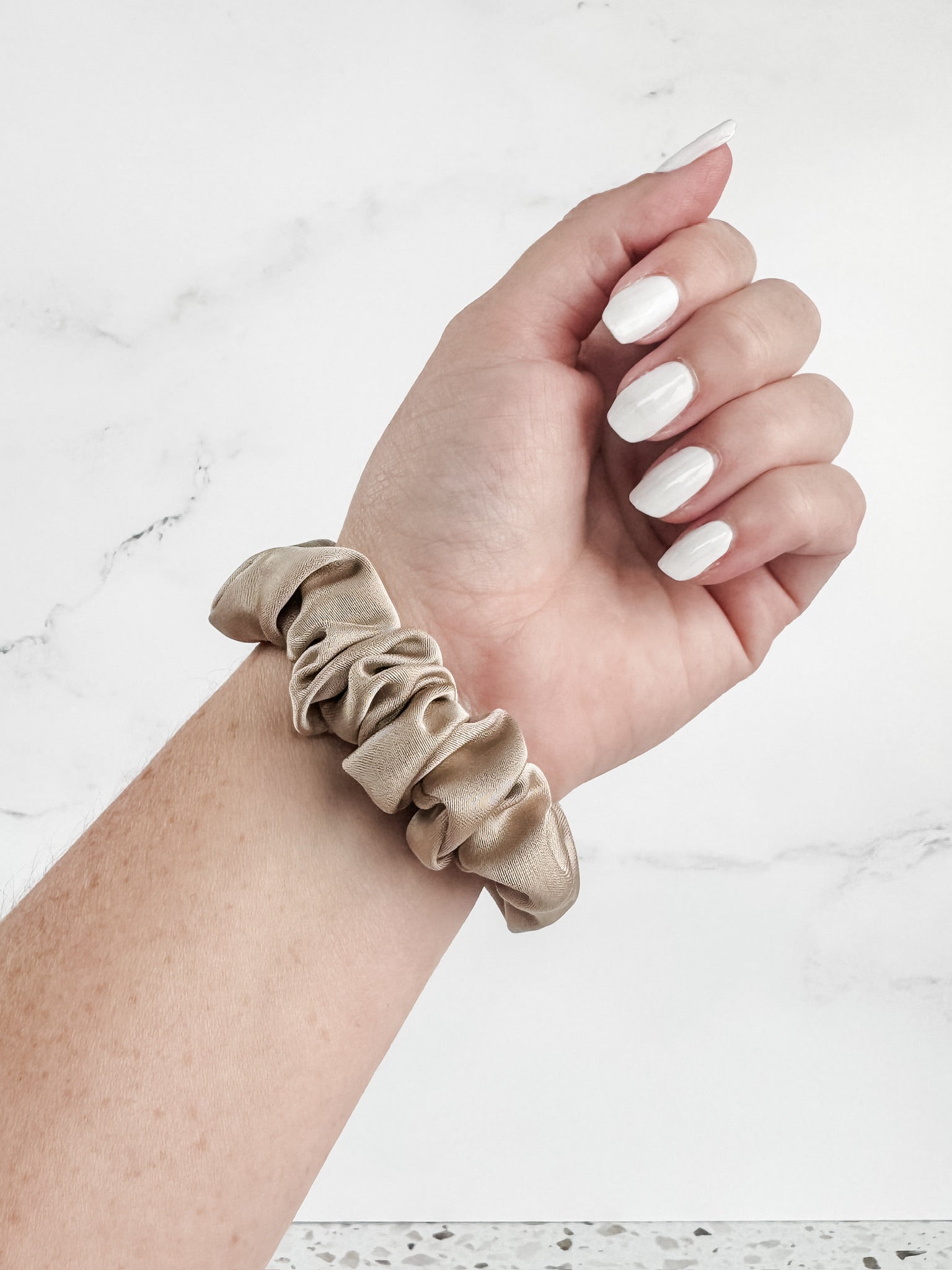 Satin Neutral Trio Scrunchies FINAL SALE