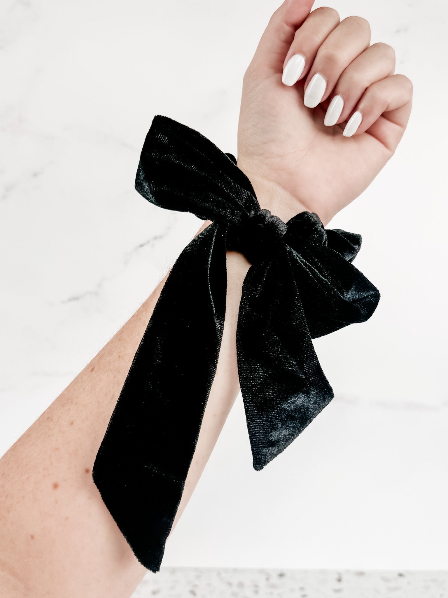 Velvet Bow Scrunchie