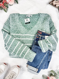 Striped Sweater - Green