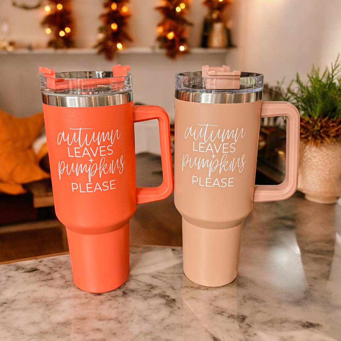 Fall Coffee Tumbler Wholesale Fall Decor Fall mug with lid Wholesale Halloween for sale