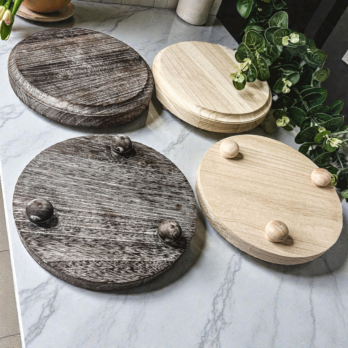 Handmade wood riser tray holding small planter
Natural wood elevated tray with air plant display
Rustic wooden pedestal for herb garden kitchen
Raised wooden tray organizing perfume bottles vanity counter
Elevated wood pedestal tray bathroom essentials organizer
