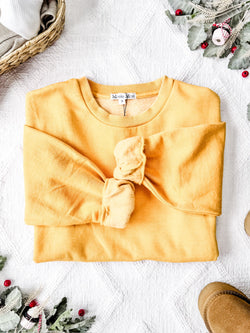 Vintage Wash Pullover - Mustard