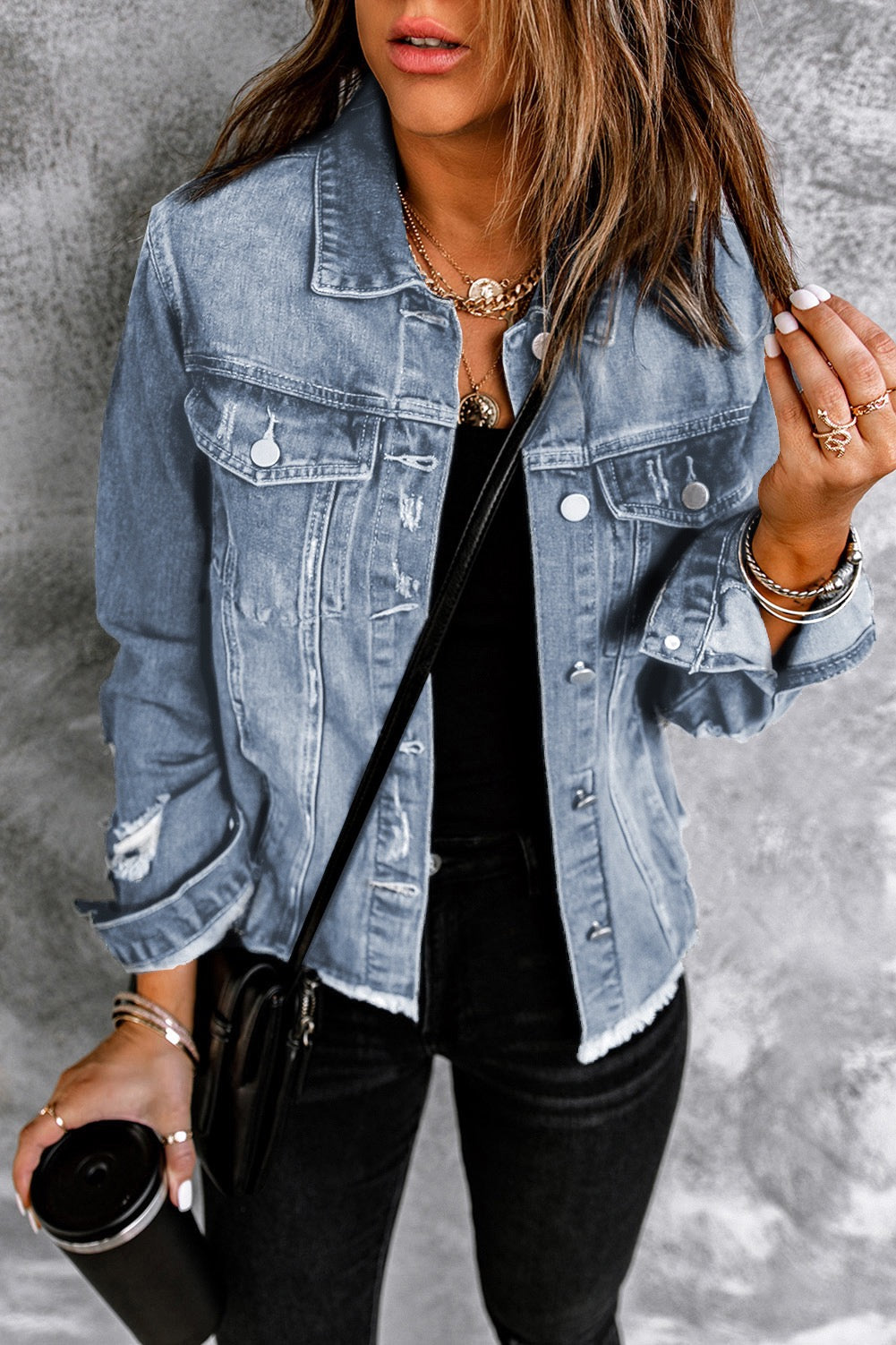 Raw Hem Denim Jacket WTW
