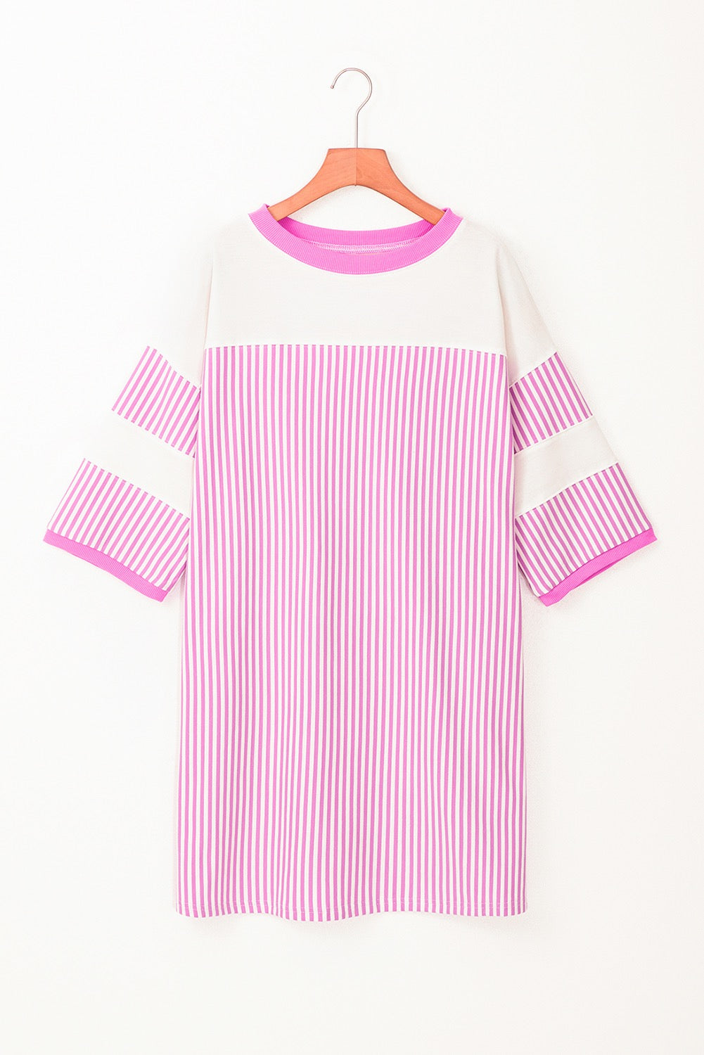 Purple Striped Patchwork Dress WTW