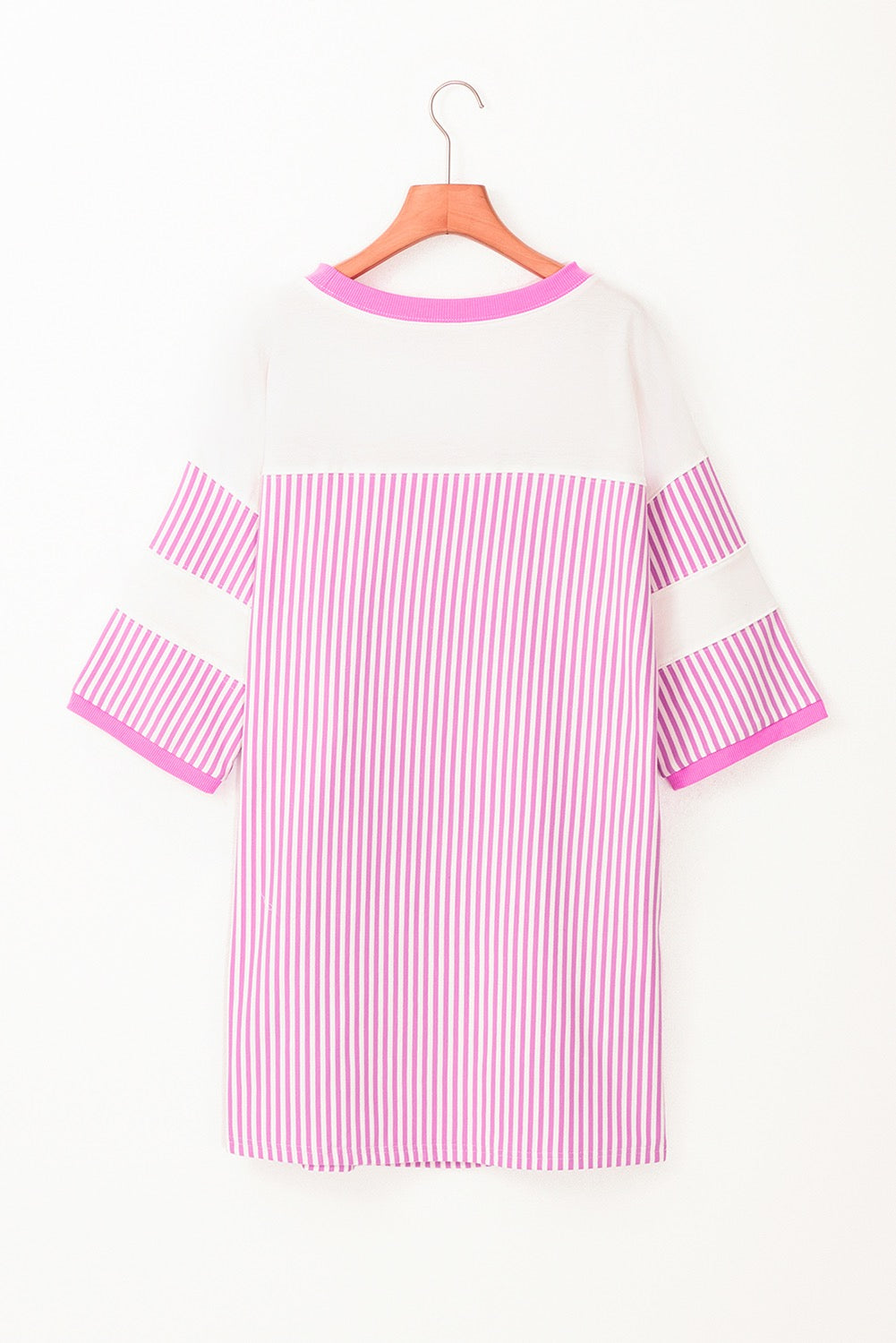 Purple Striped Patchwork Dress WTW