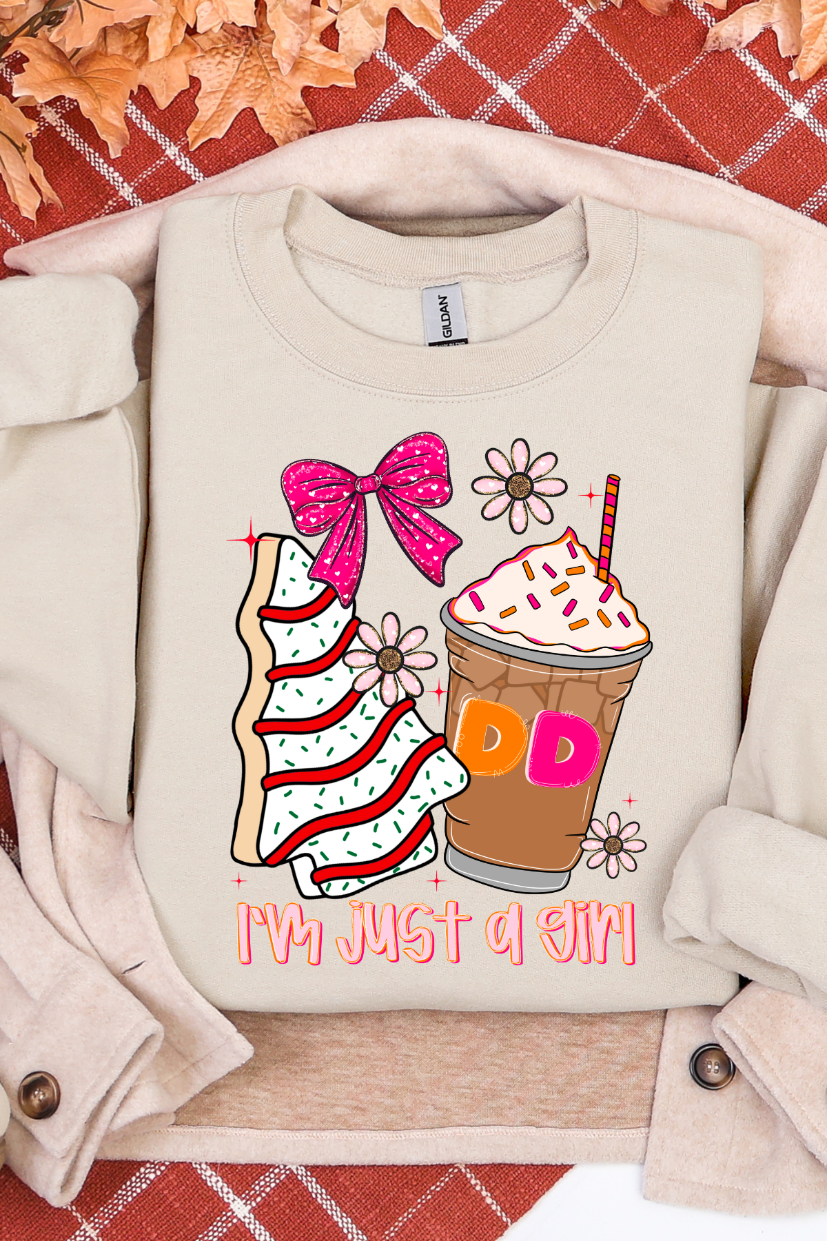 Just A Girl Christmas Cake DD Sweatshirt
