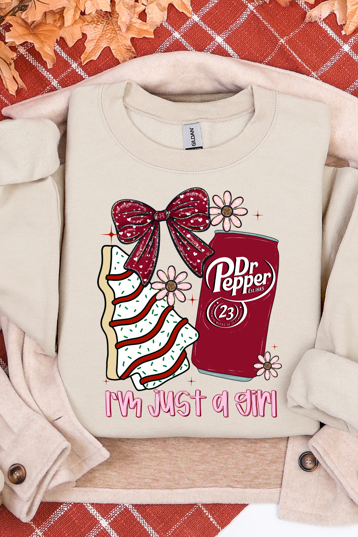 Just A Girl Christmas Cake DP Sweatshirt