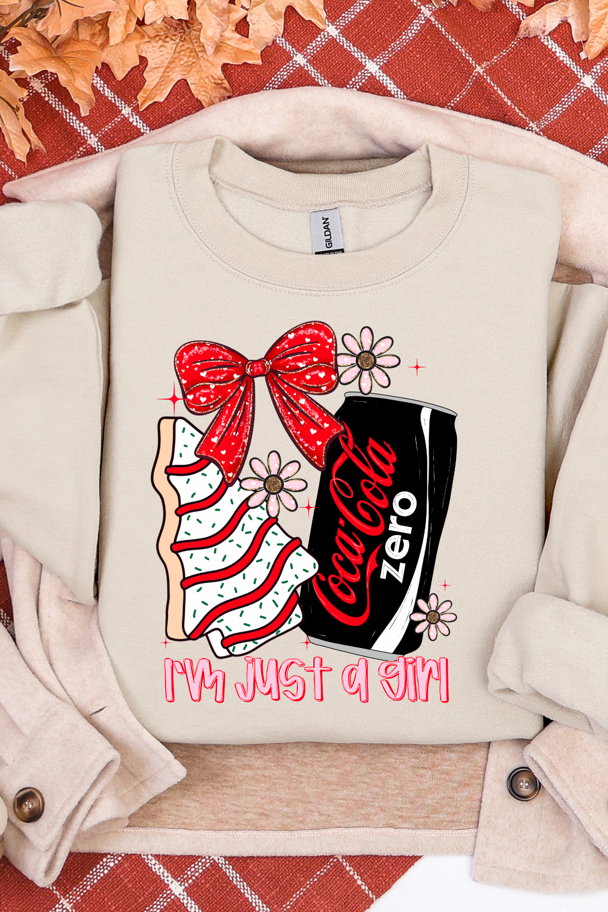 Just A Girl Christmas Cake DP Sweatshirt