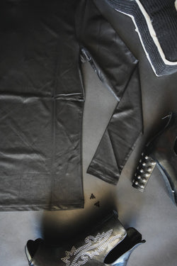 LEDDY LEATHER L/S *MIDNIGHT [RESTOCKED!]