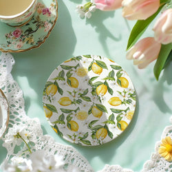 Lemon basket decor
lemon design dinnerware
mediterranean kitchen
amalfi decor home
Mediterranean coasters
Lemon pattern coasters