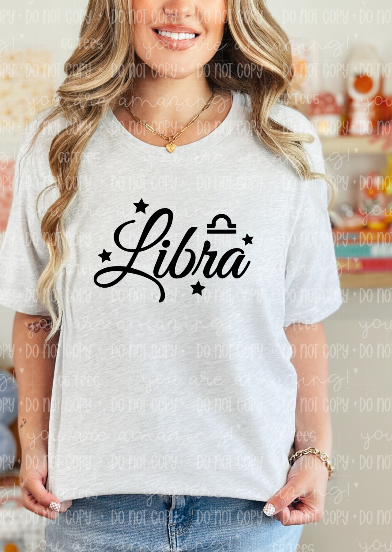 Libra Zodiac Sign Tee