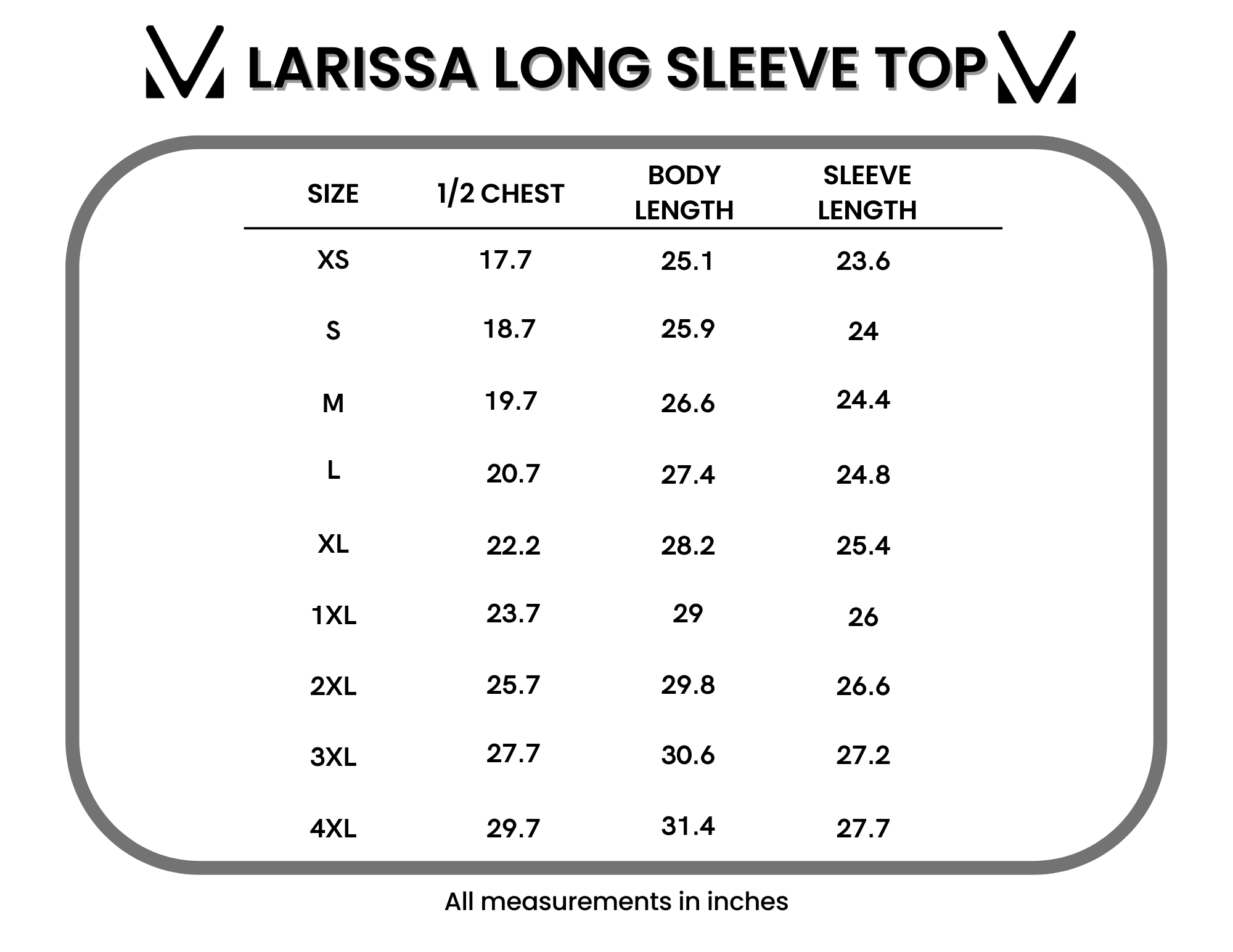 Larissa Long Sleeve - Light Grey | Women's V-Neck Top