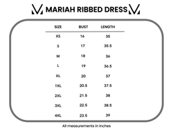 Mariah Ribbed Dress - Grey Stripes
