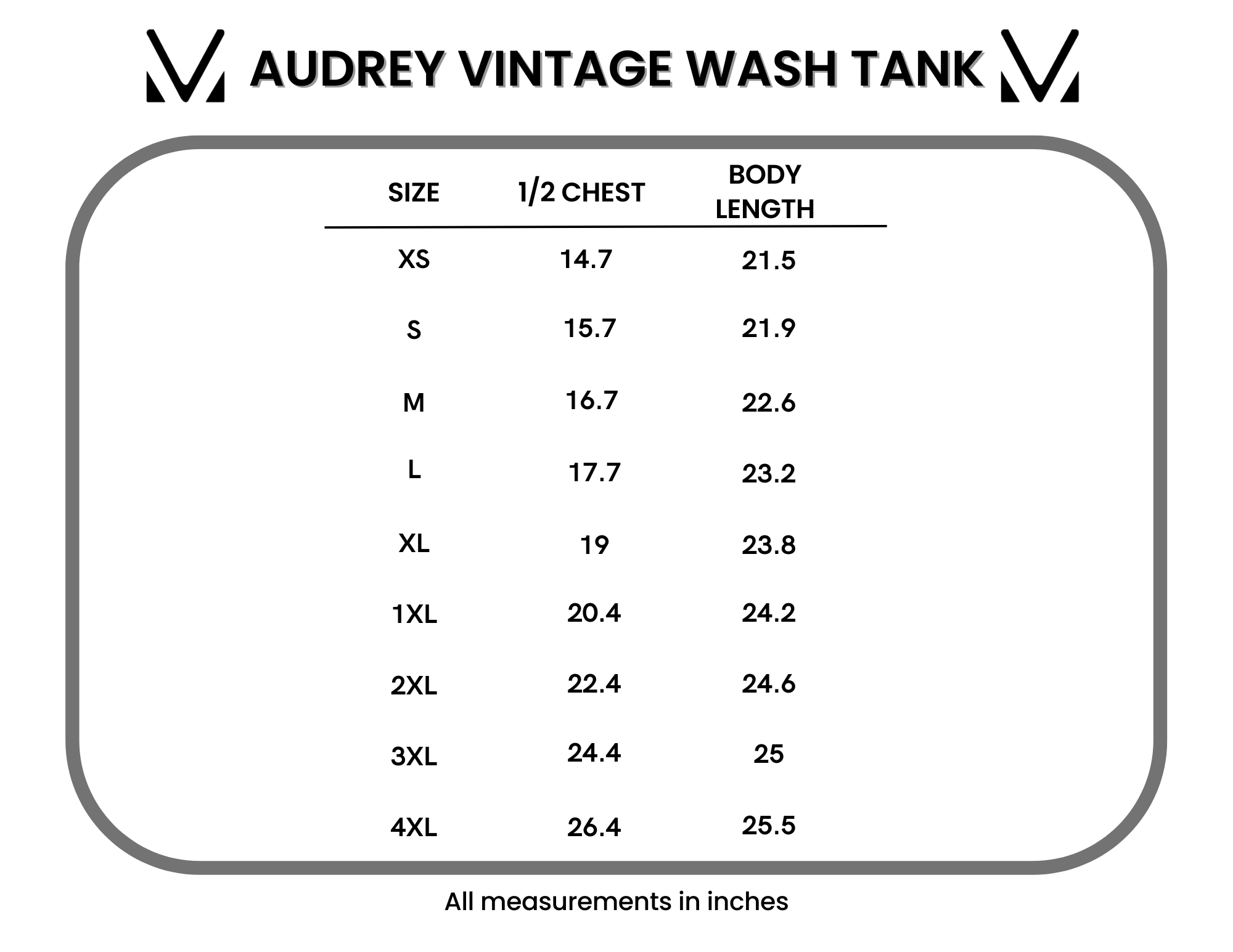Audrey Vintage Wash Tank - Blue