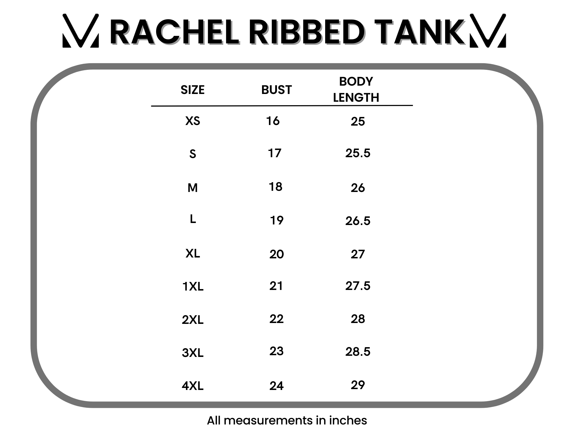 Rachel Ribbed Tank - Black