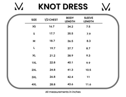 Knot Dress - Green Floral