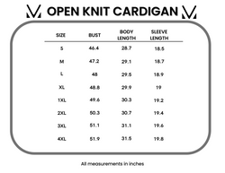 Open Knit Cardigan - Dusty Aqua