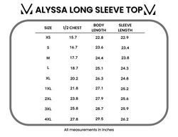Alyssa Long Sleeve Top - Black
