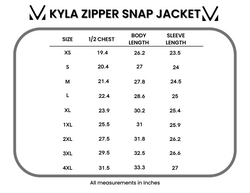 Kyla Zipper Snap Jacket - Black