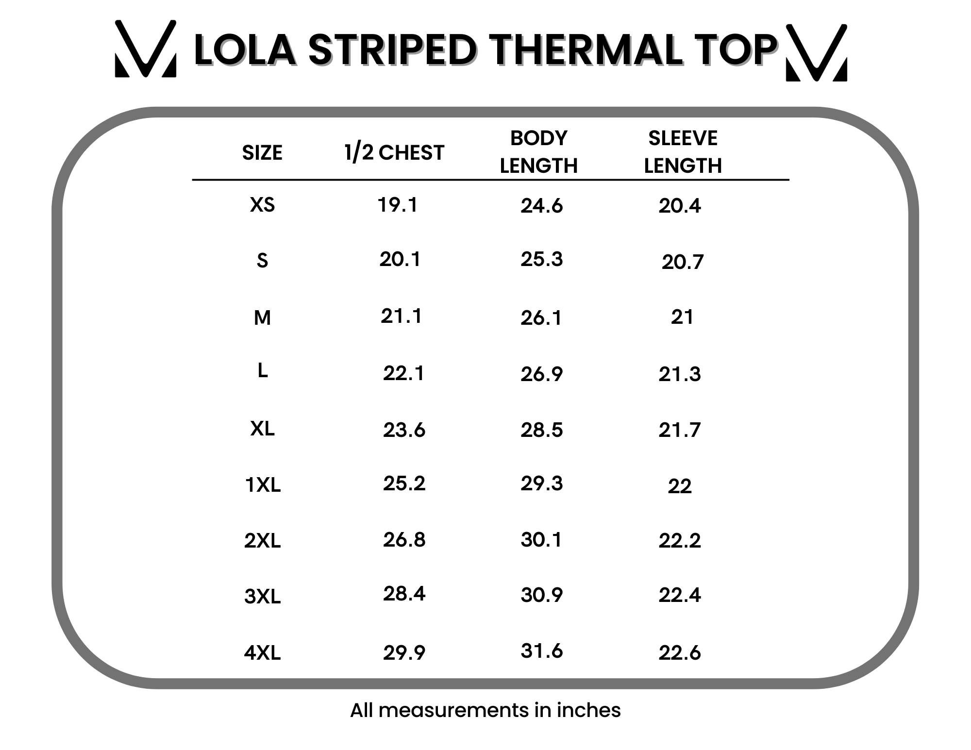 Lola Striped Thermal Top - Grey