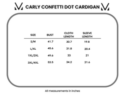 Carly Confetti Dot Cardigan - Pumpkin