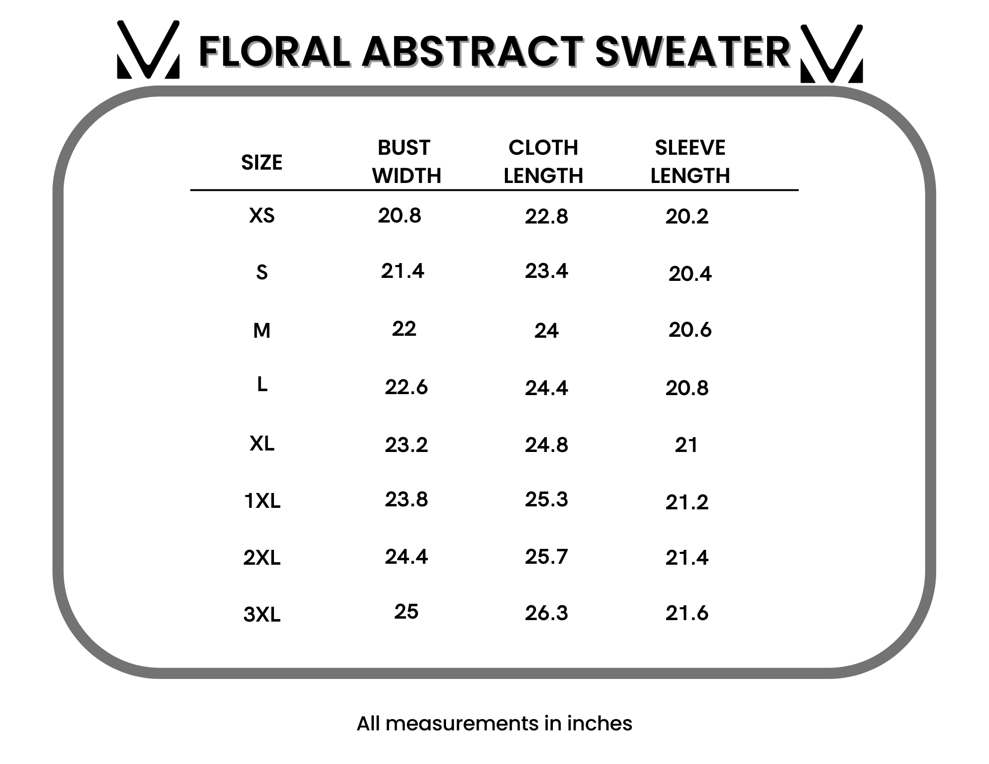 Floral Abstract Sweater - Grey