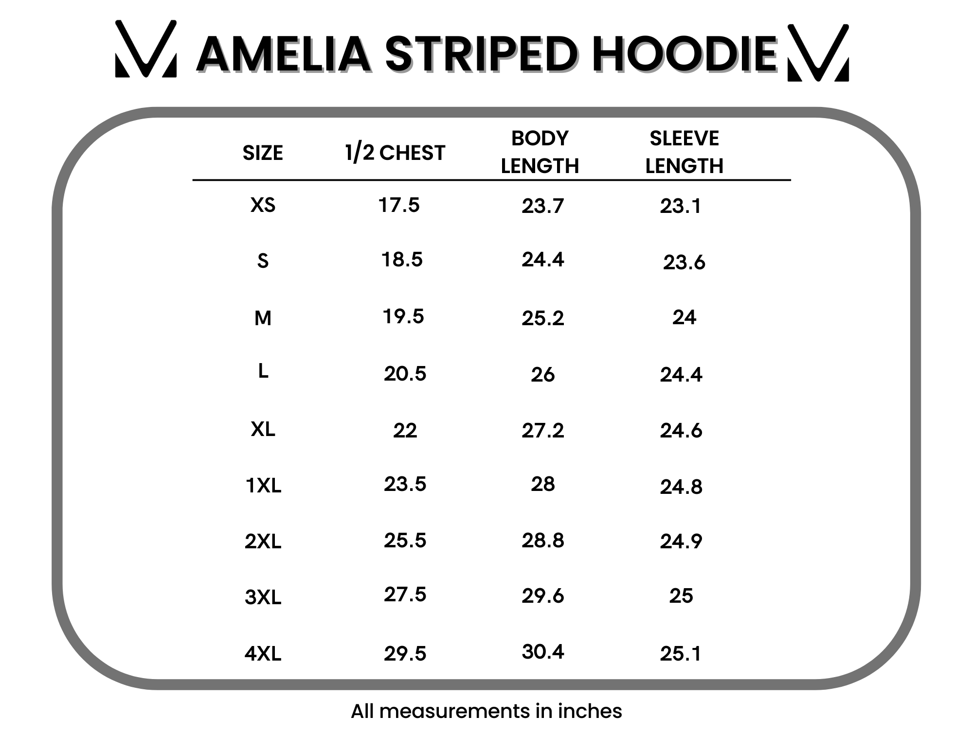Amelia Striped Hoodie - Sky Blue