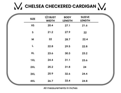 Chelsea Checkered Cardigan - Brick