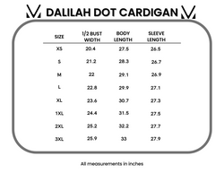 Dalilah Dot Cardigan - Tan