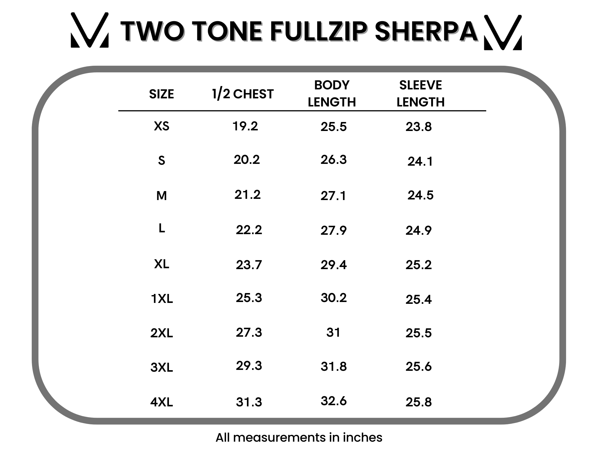 Two Tone Fullzip Sherpa - Charcoal and White