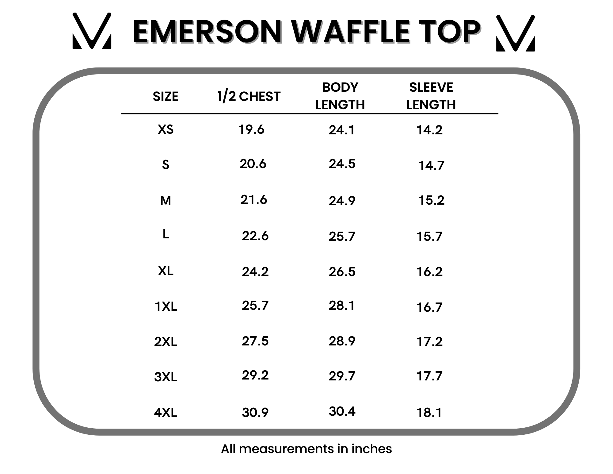 Emerson Waffle Top - Black