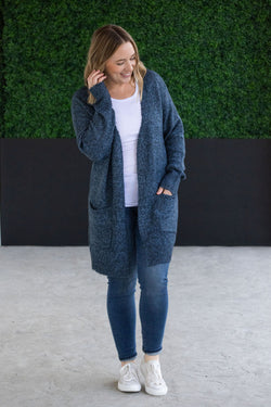 Madison Cozy Cardigan - Midnight Skies