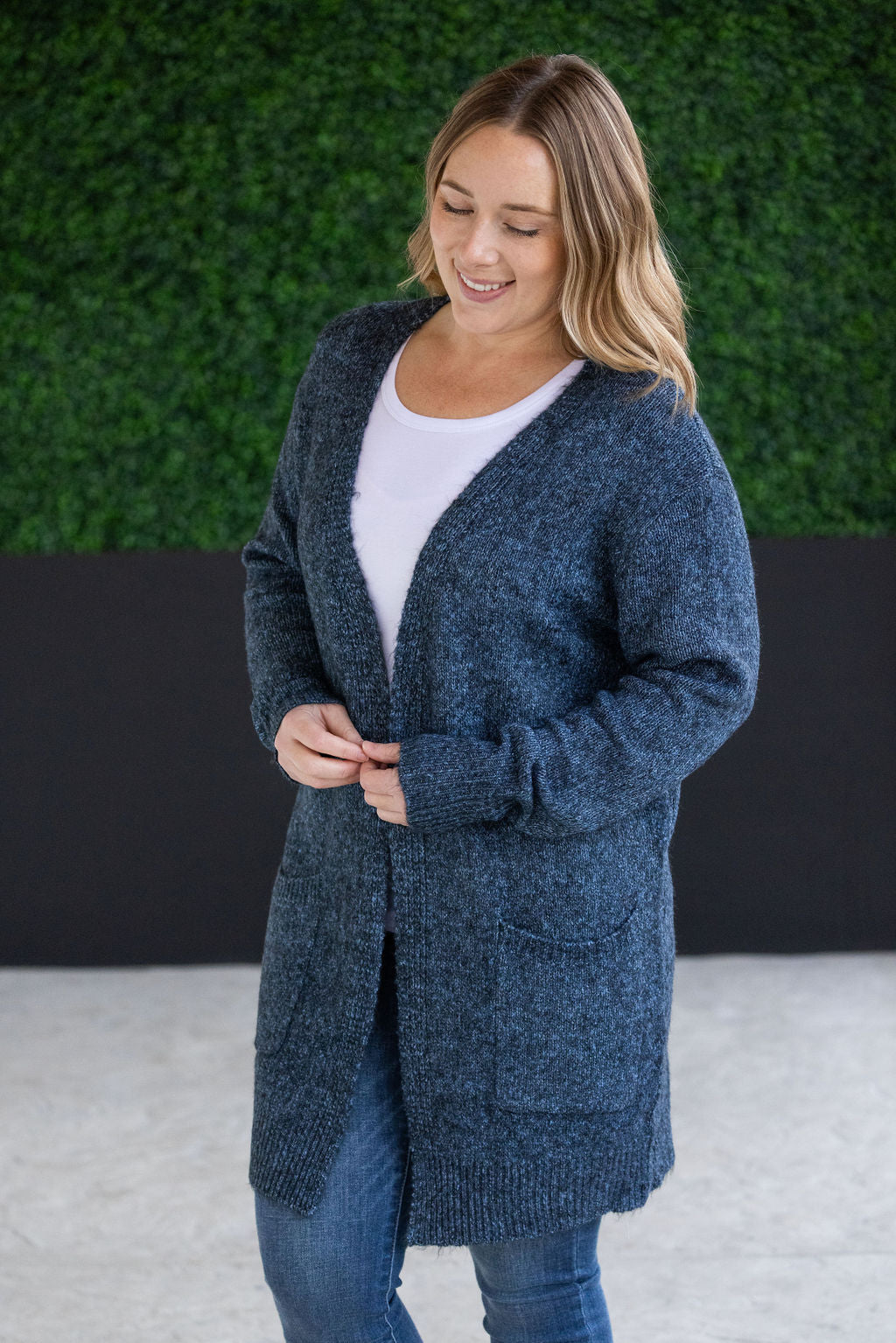 Madison Cozy Cardigan - Midnight Skies