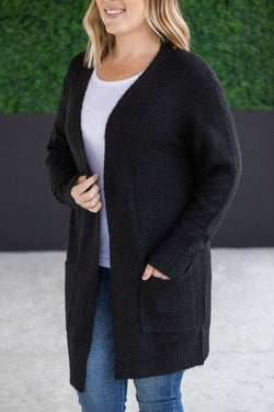 Madison Cozy Cardigan - Jet Black