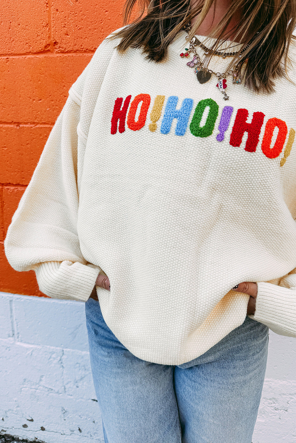 Merry Christmas Chenille Graphic Sweater WTW