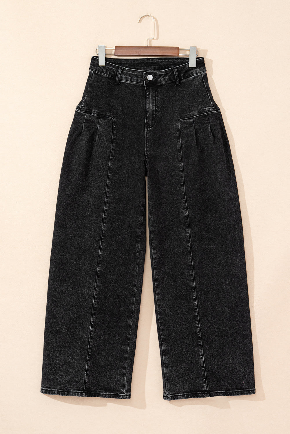 Mineral Wash Pleated Jeans WTW