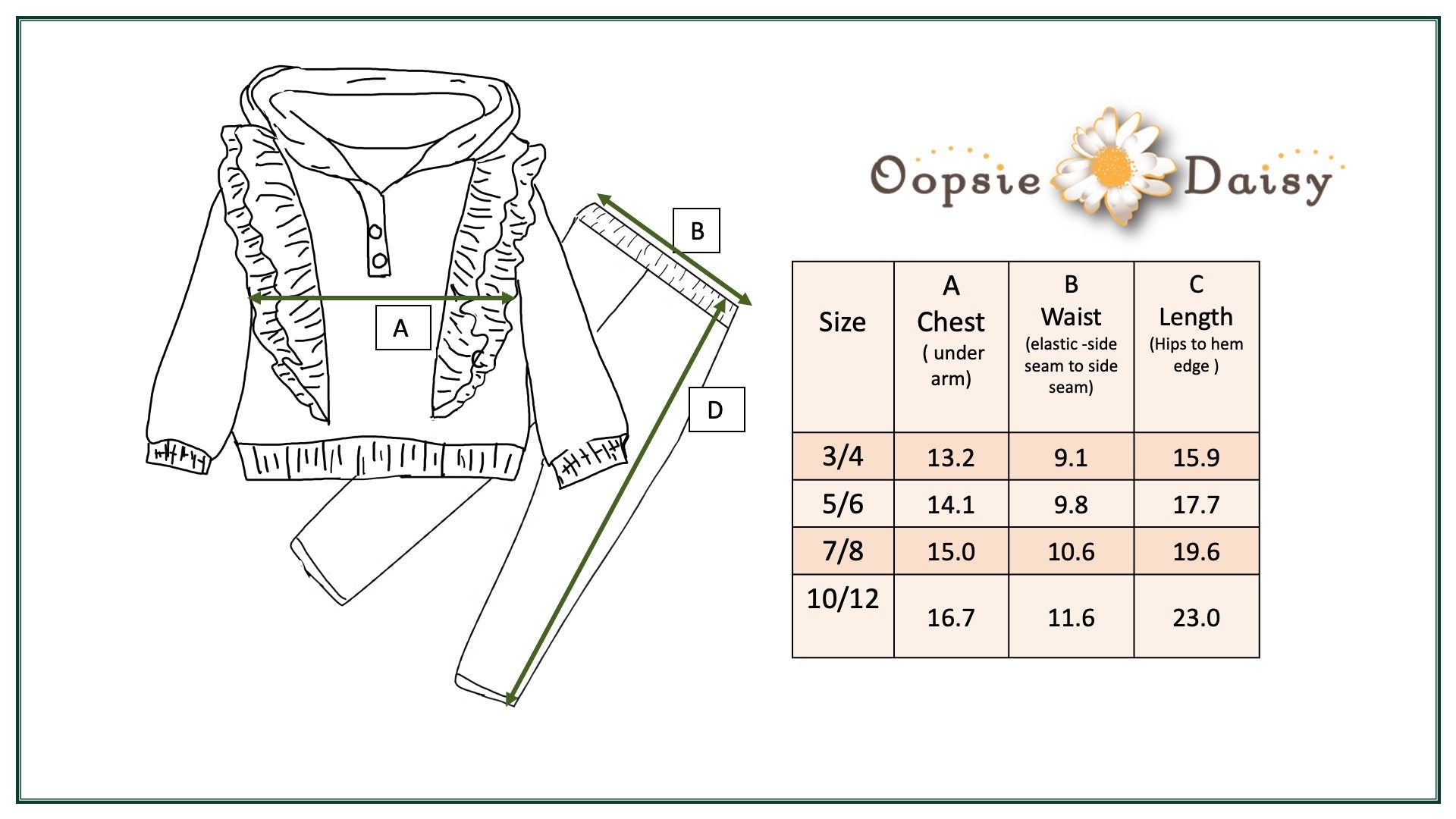 Sage Ruffle Hoodie Set