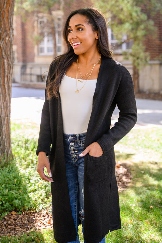 One Of The Girls Cardi In Black