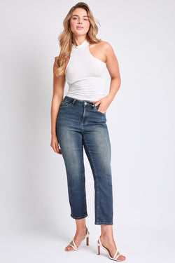 Women's Luxe High Rise Vintage Stretch Straight Leg Jeans
