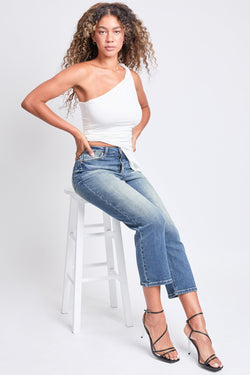 Women's Luxe High Rise Vintage Stretch Straight Leg Jeans