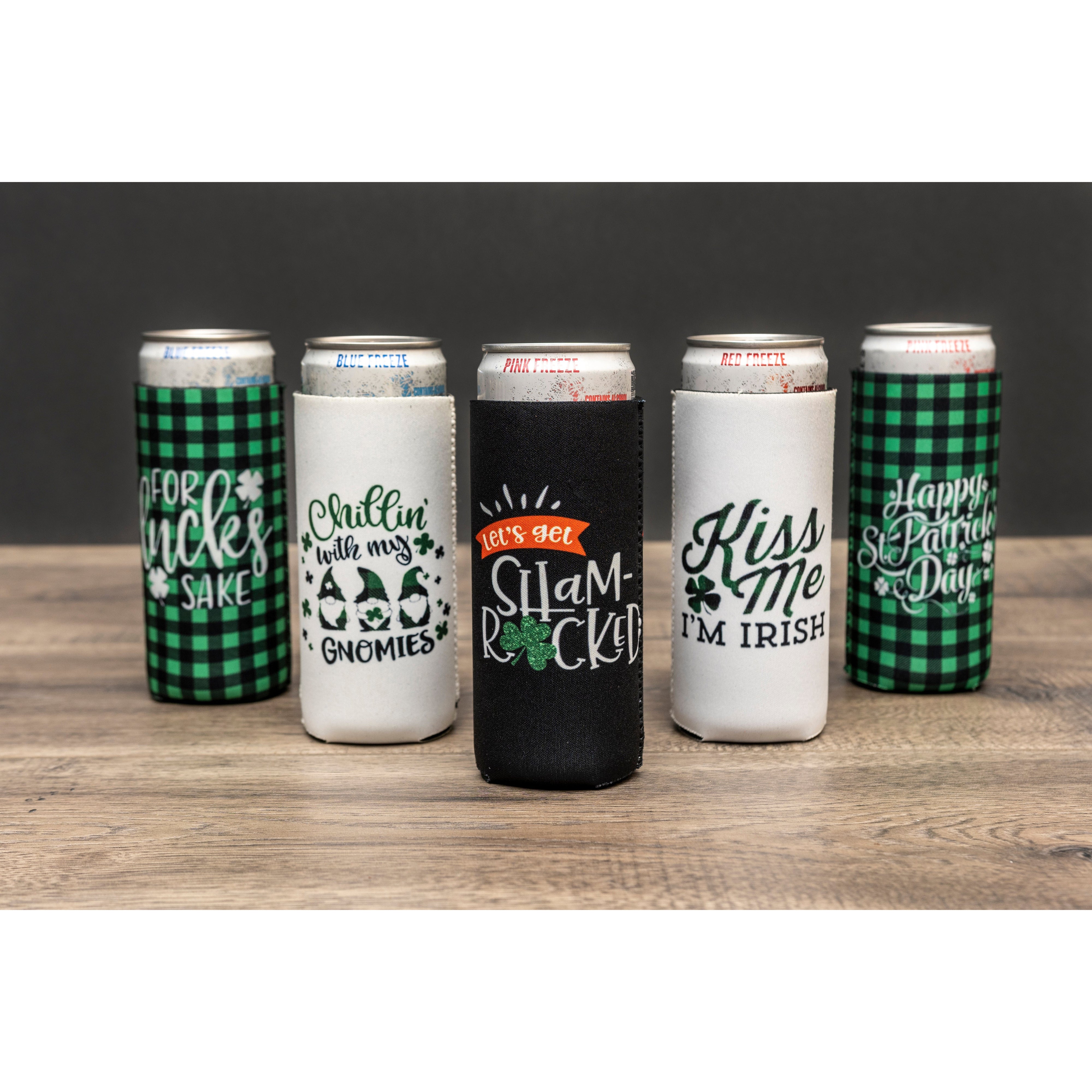 Ready to Ship| St. Patrick’s Day Neoprene Slim & Regular Can Holders