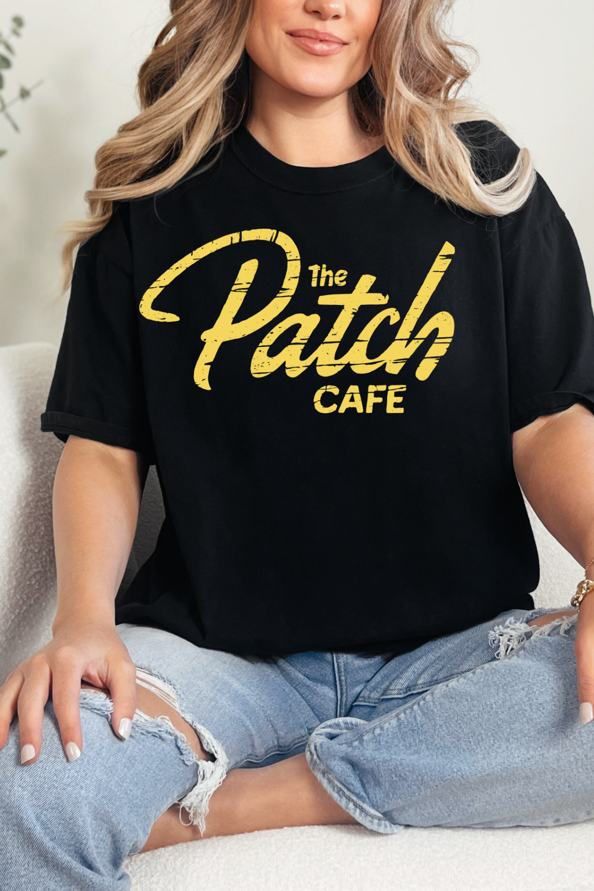 Patch Cafe Tee or Sweatshirt