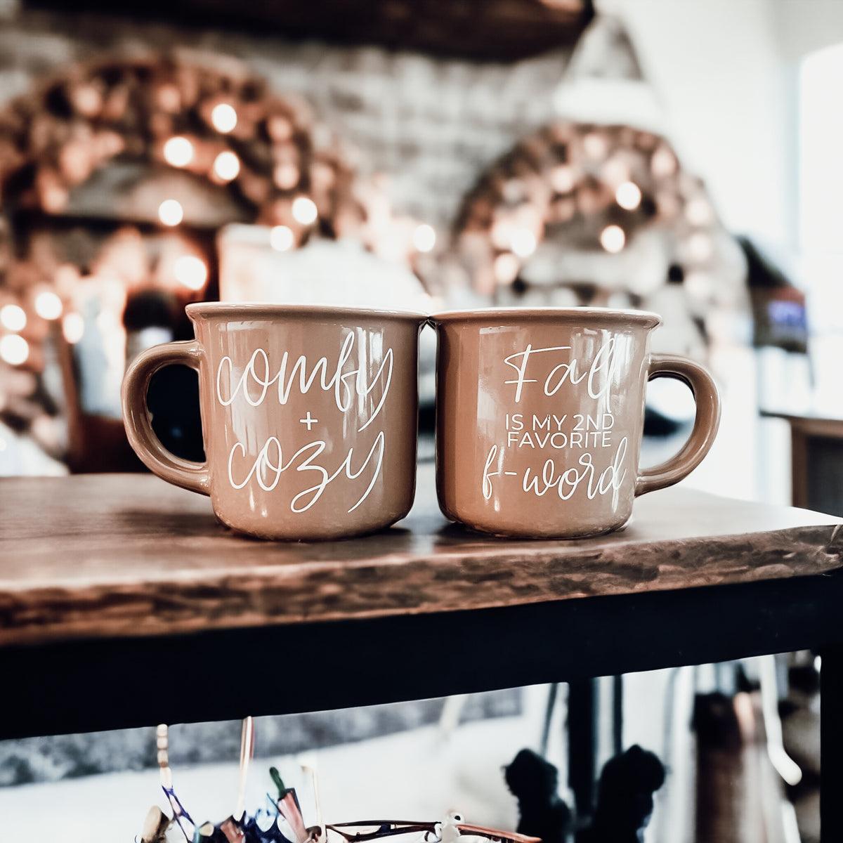 Modern Country Kitchen Coffee Cup Fall Decor
Farmhouse Style Fall Coffee Mug Brown Design